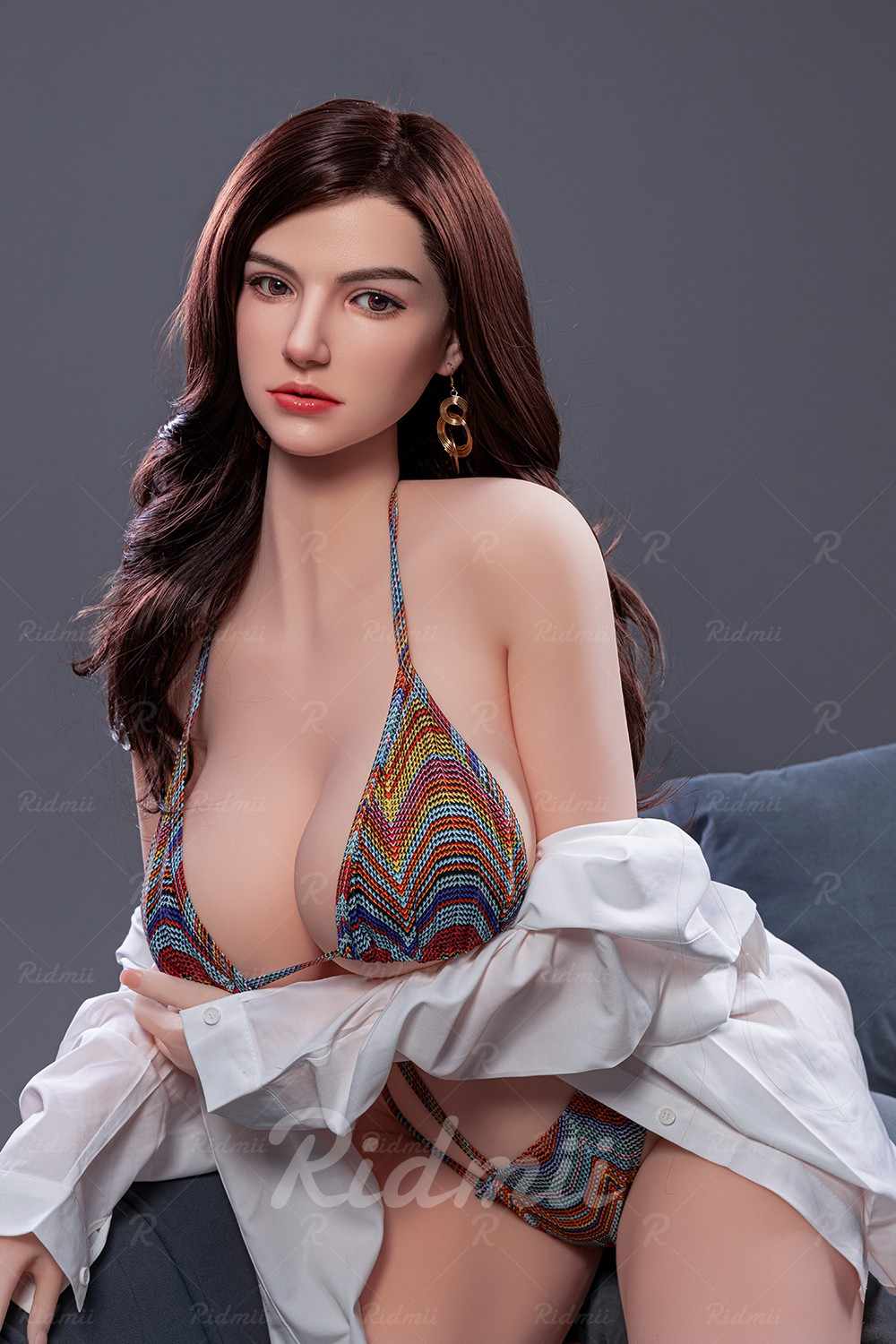 Ridmii 167cm (5ft6") Movable Jaw Hybrid Curvy Sex Doll – Marissa