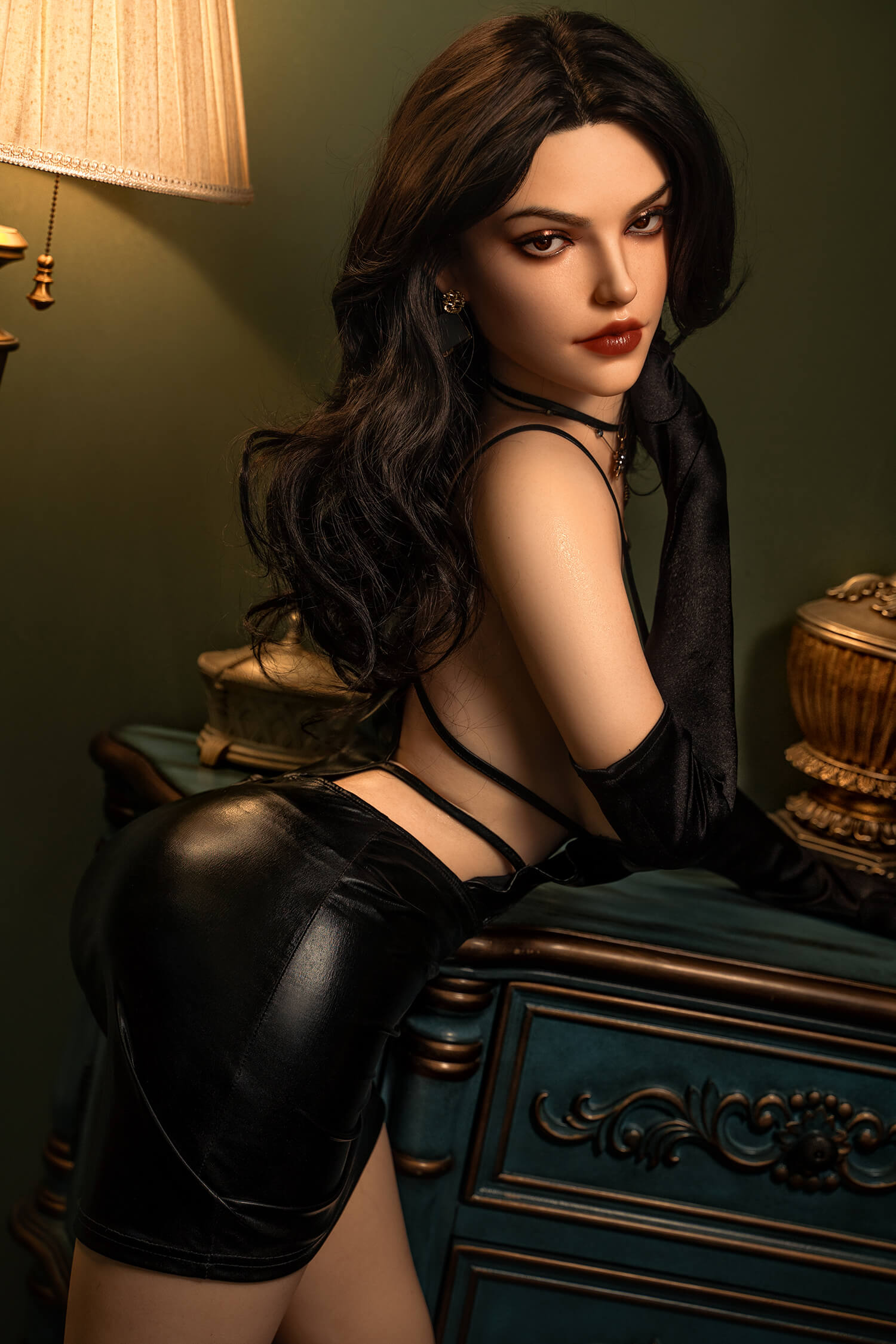 Rosretty 158cm (5ft1") Elegant Brunette Silicone Sex Doll - D-Cup - Sabina