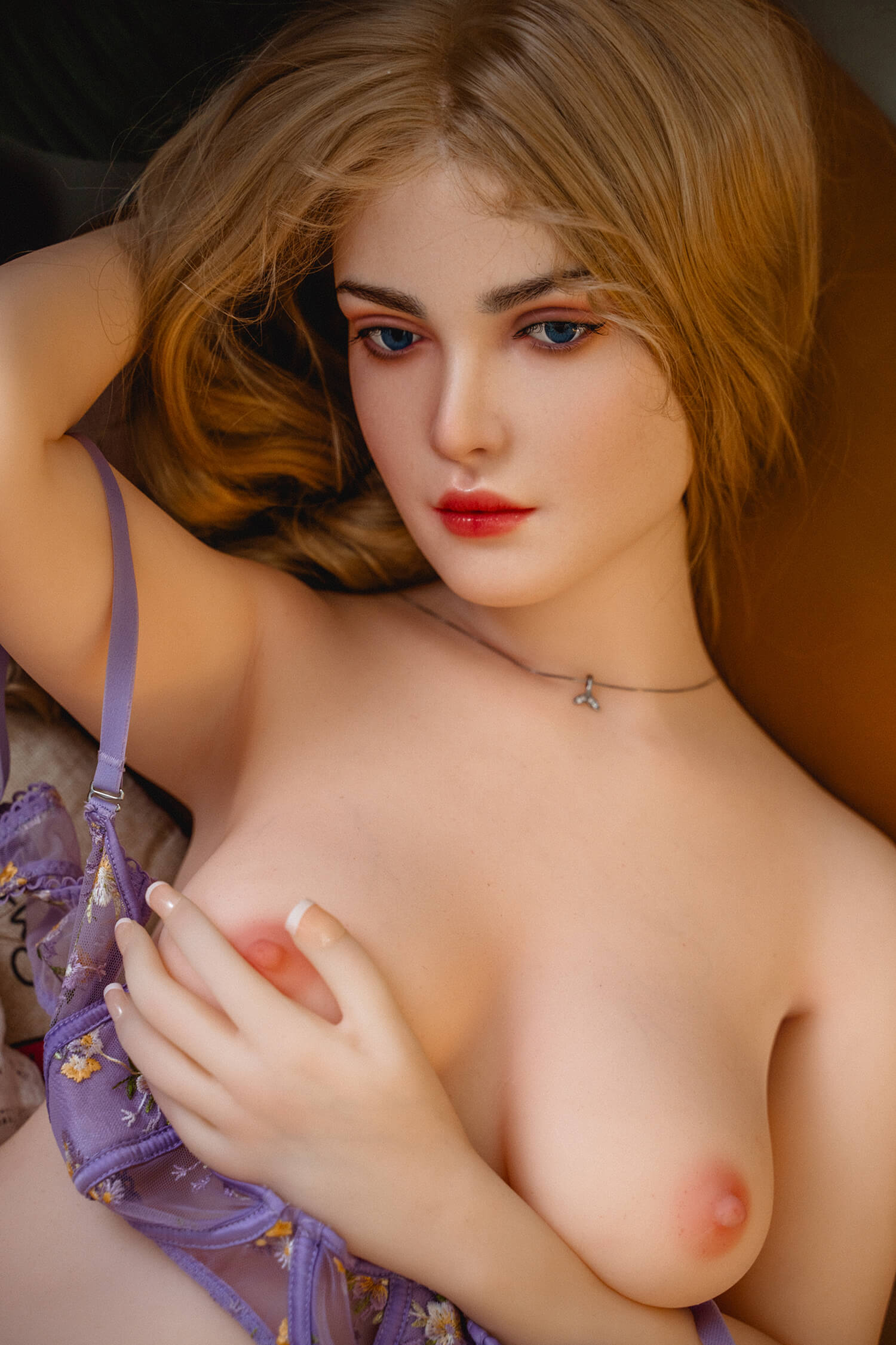 Rosretty 158cm (5ft1") Pregnant Fantasie Silicone Head Sex Doll - B-Cup - Jaqueline