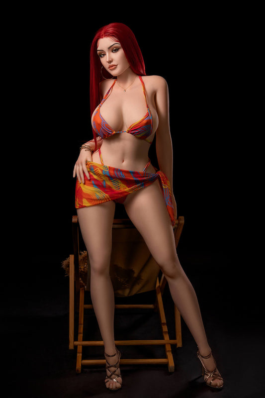 Rosretty 169cm (5ft5") Busty Redhead Hybrid Sex Doll - D-Cup - Helen