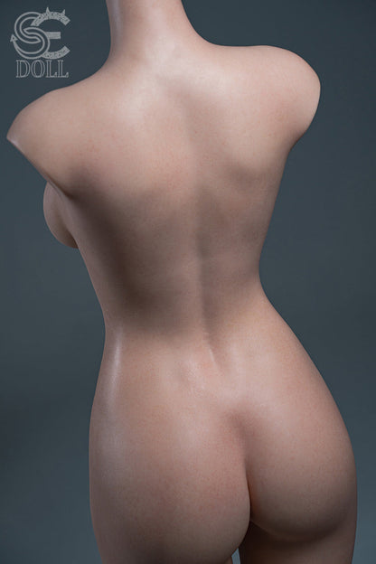 SE Dolls 114cm (3ft7”) Sexy Secretary Silicone Sex Torso- F-Cup - Zoe Ellis.A