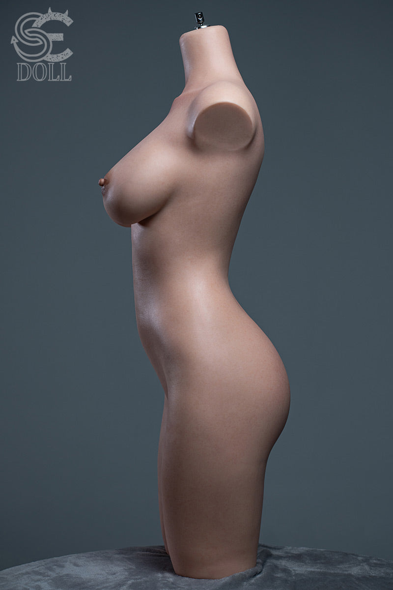 SE Dolls 114cm (3ft7”) Sexy Secretary Silicone Sex Torso- F-Cup - Zoe Ellis.A