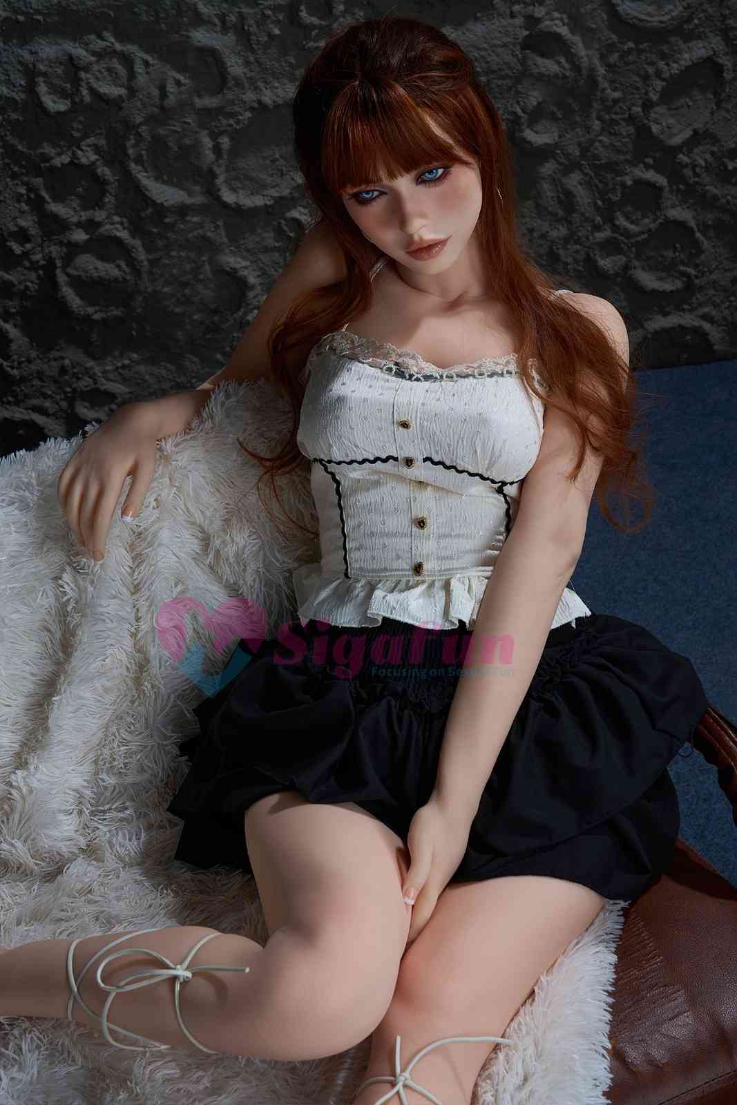 Sigafun 163cm (5ft3") AI Hybrid Adult Sex Love Doll Redhead - Ada