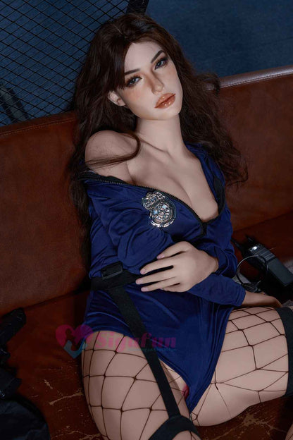 Sigafun 163cm (5ft3") AI Hybrid Sex Doll Police Woman - Amani