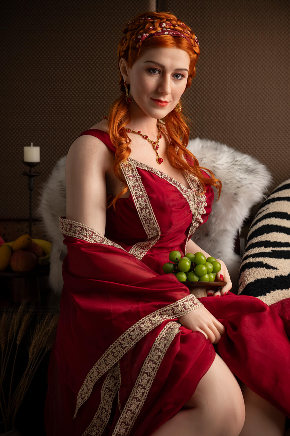 Starpery 165cm (5ft4") Lady Redhead Elegant Silicone Sex Doll - G-Cup - Lucretia