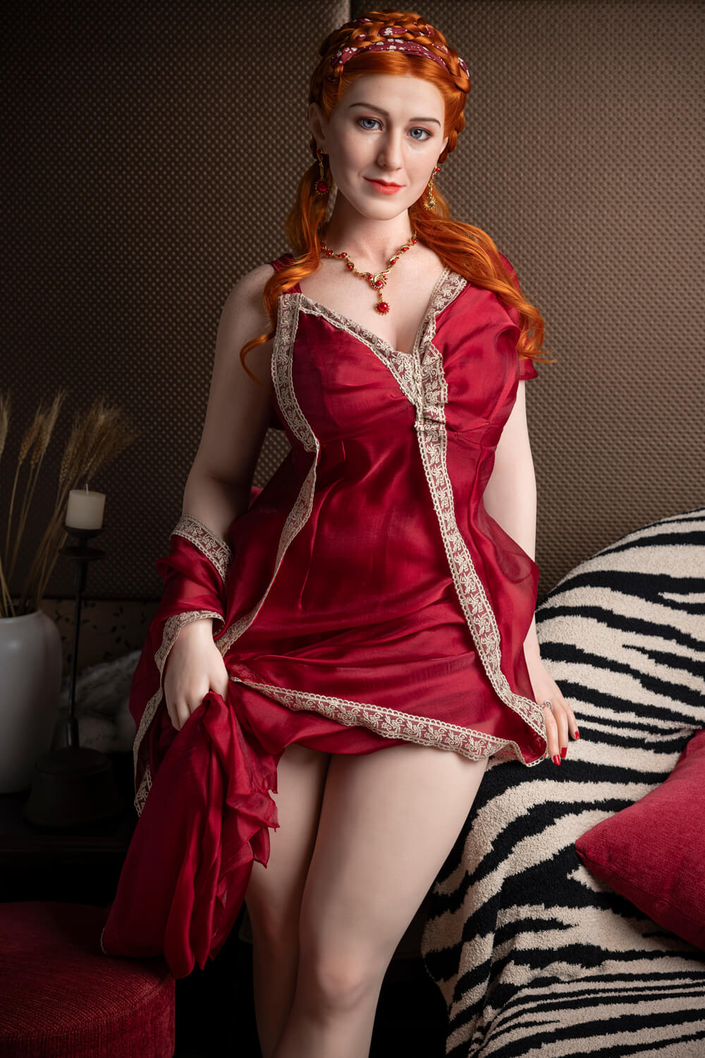 Starpery 165cm (5ft4") Lady Redhead Elegant Silicone Sex Doll - G-Cup - Lucretia