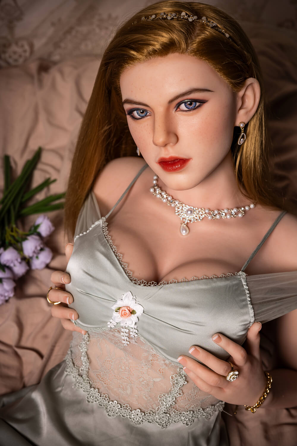 Starpery 167cm (5ft6") Sensual Blonde Silicone Sex Doll - E-Cup - Mira