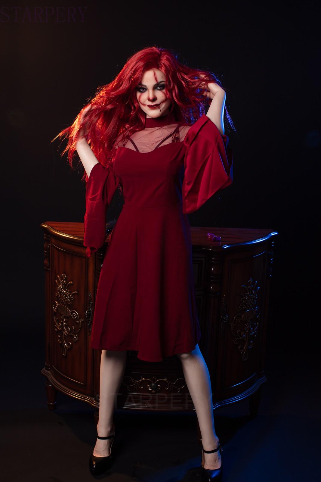 169cm (5ft6")  Clown Cosplay Sex Dolls - C-Cup - Leviathan, Starpery, , Sexy Real Sex Dolls