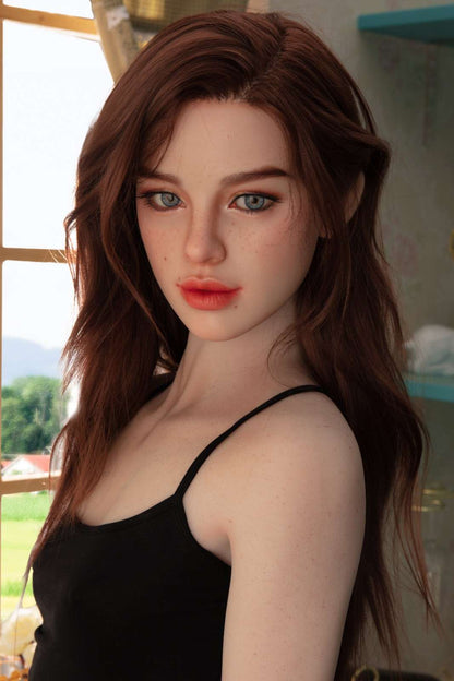 Starpery 171cm (5ft7') Fiery Red Head Big Lips Sexydoll - A-Cup - Heidi