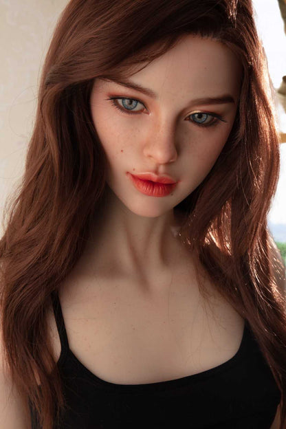 Starpery 171cm (5ft7') Fiery Red Head Big Lips Sexydoll - A-Cup - Heidi