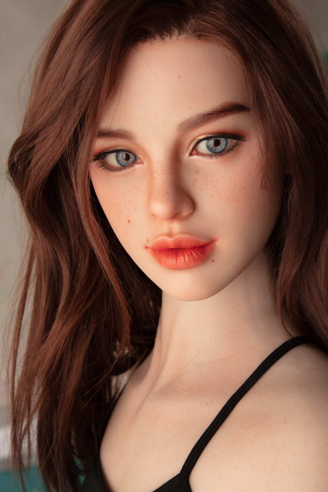 Starpery 171cm (5ft7') Fiery Red Head Big Lips Sexydoll - A-Cup - Heidi
