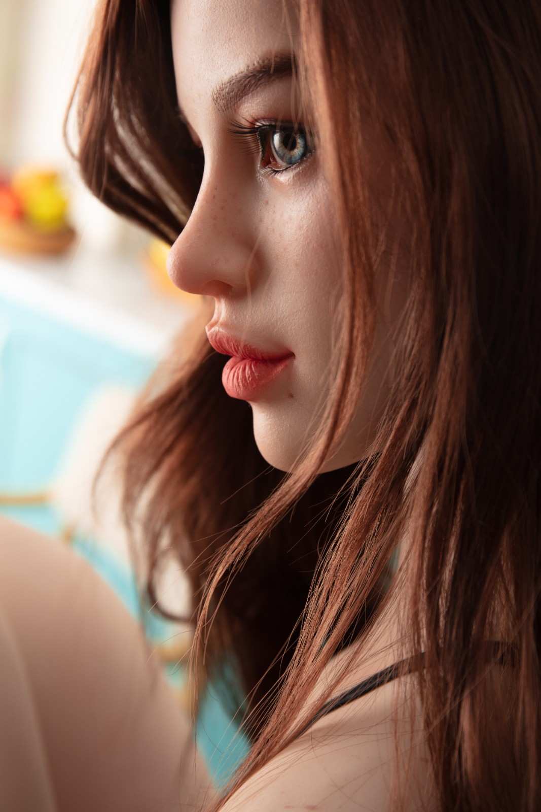 Starpery 171cm (5ft7') Fiery Red Head Big Lips Sexydoll - A-Cup - Heidi