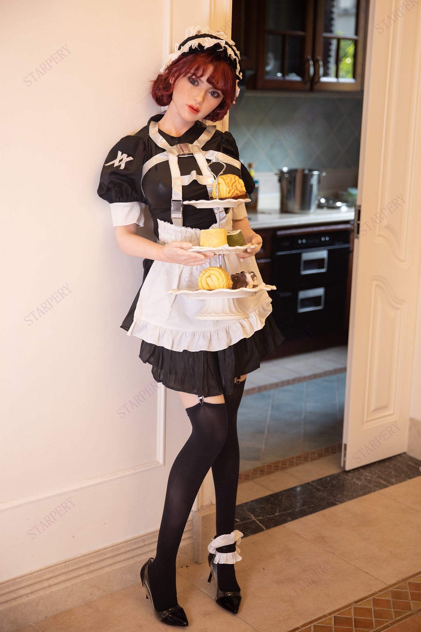 Starpery 171cm (5ft7") French Maid Custom Sexdoll Silicone - D-Cup - Iris