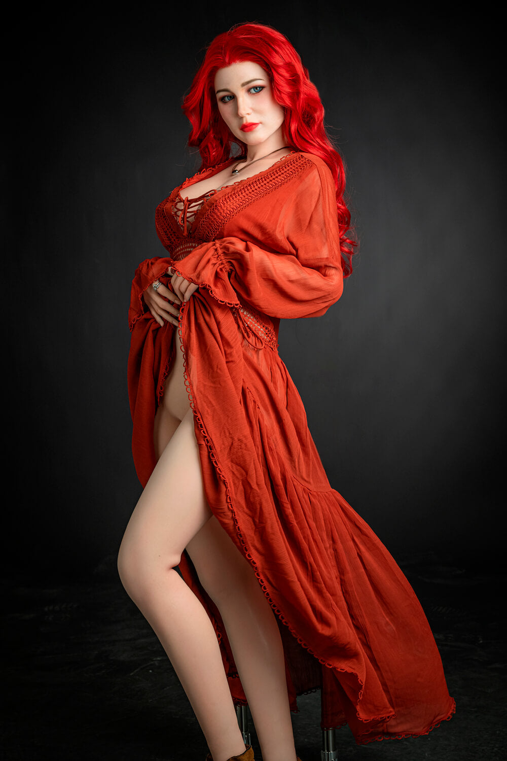 Starpery 171cm (5ft9") Passion Red Girl Silicone Sex Doll - D-Cup - Eva