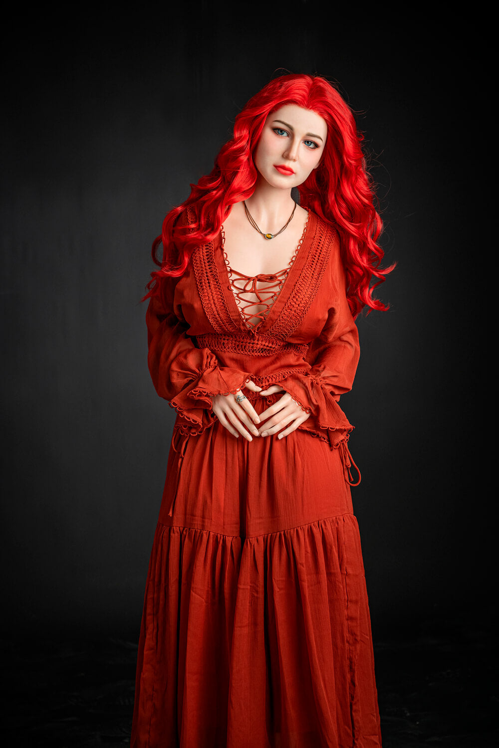 Starpery 171cm (5ft9") Passion Red Girl Silicone Sex Doll - D-Cup - Eva