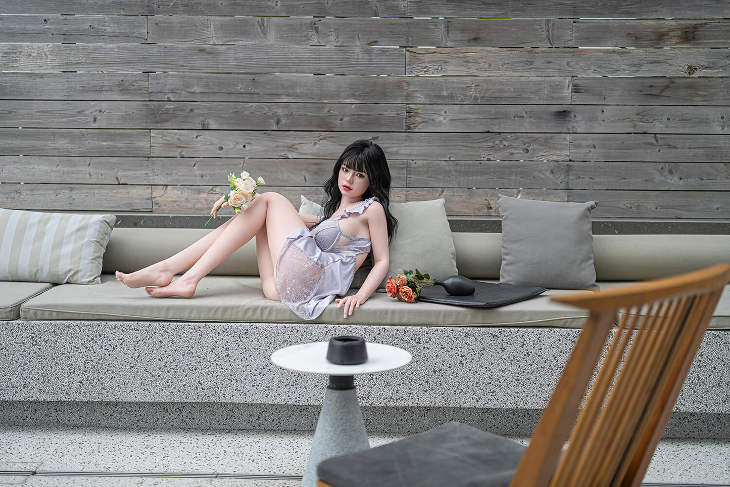 Starpery 171cm (5ft9") Skinny Japanese ROS Head Silicone Sex Doll - D-Cup - Barbara