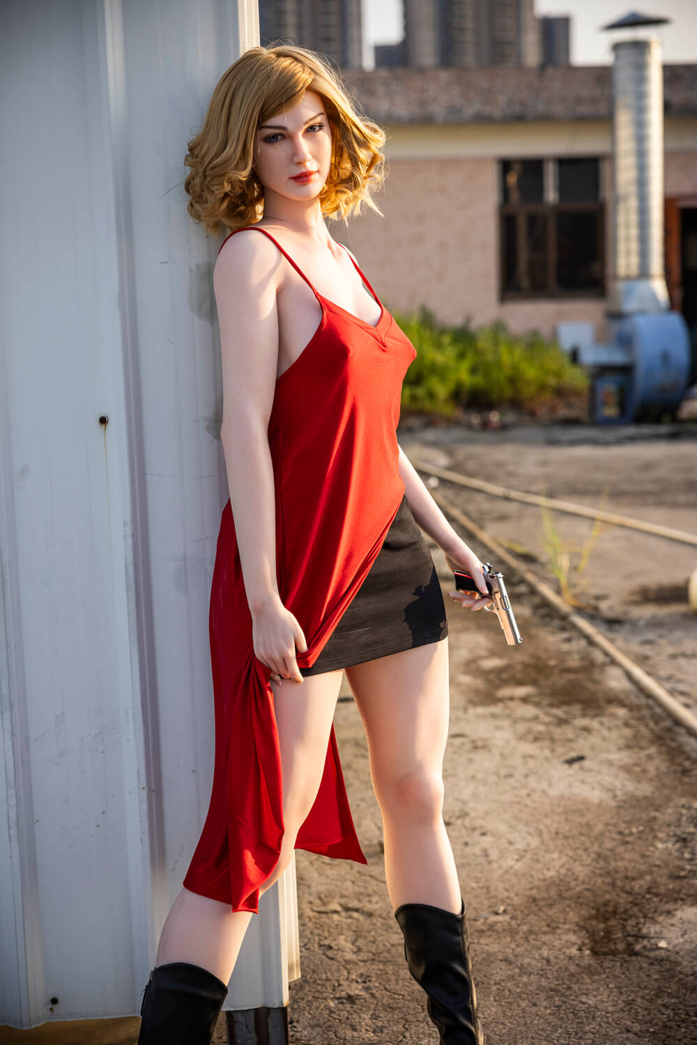 Starpery 174cm (5ft9") Sexy Blonde Europe Silicone Sex Doll D-Cup - Olivia