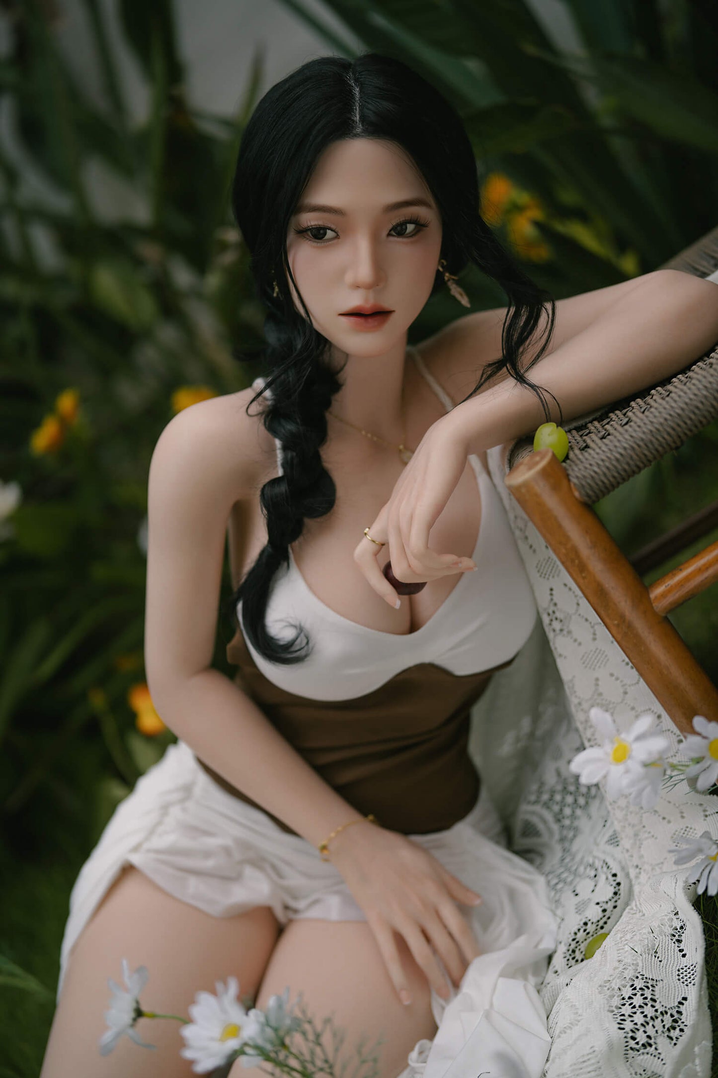 SY Dolls 164cm (5ft4") Ready-to-Ship Asian Full Silicone Sex Doll Movable Jaw - D-Cup