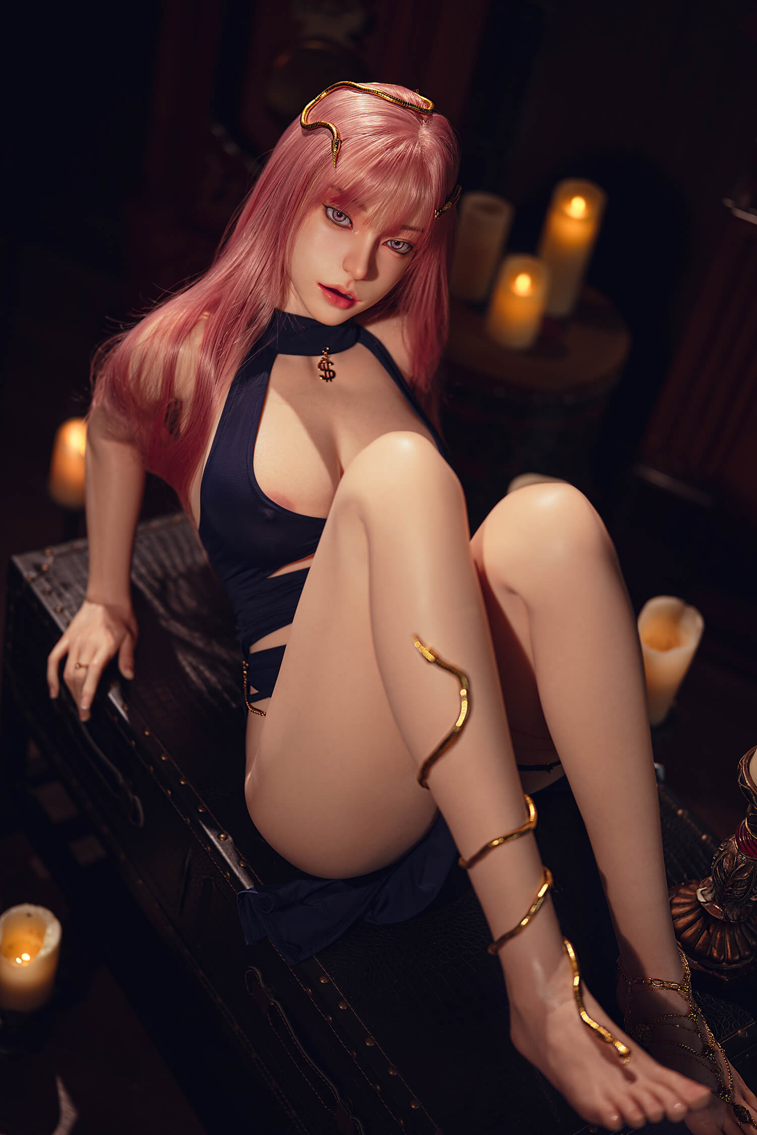 SY Dolls 164cm (5ft4") Ready-to-Ship Exotic Pink-Hair Full Silicone Sex Doll - D-Cup