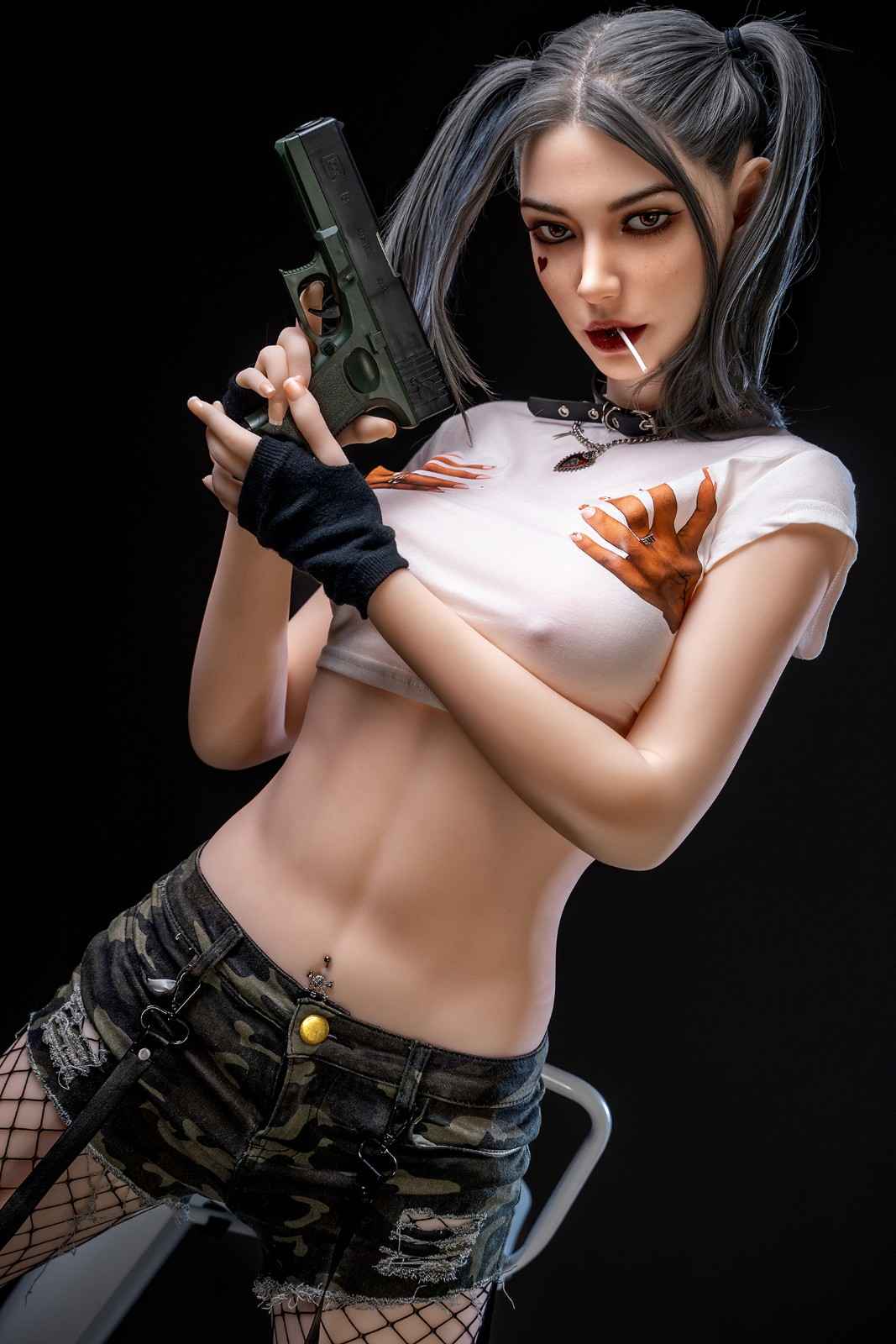 SY Dolls 173cm (5ft8") Gothic Sex Doll with Movable jaw - In Stock | US Only