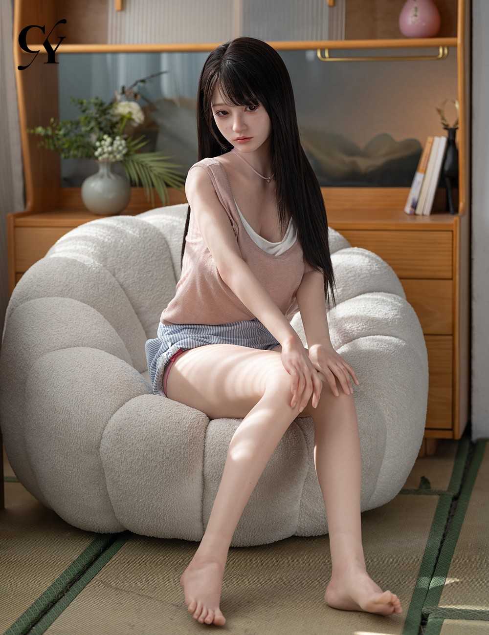TOP CY Doll 157cm (5ft2") Asian Silicone Sex Doll - D-Cup - Shuyu