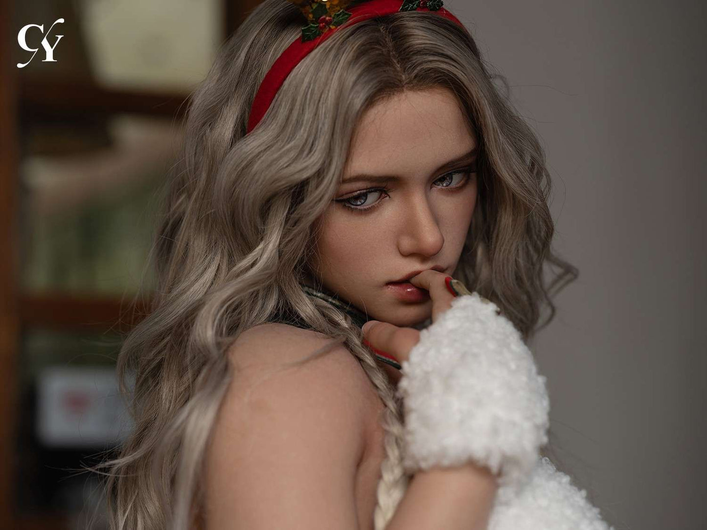 TOP CY Doll 176cm (5ft9') E-Cup High End Realistic Silicone Sex Dolls - Polly ROS Head Xmas