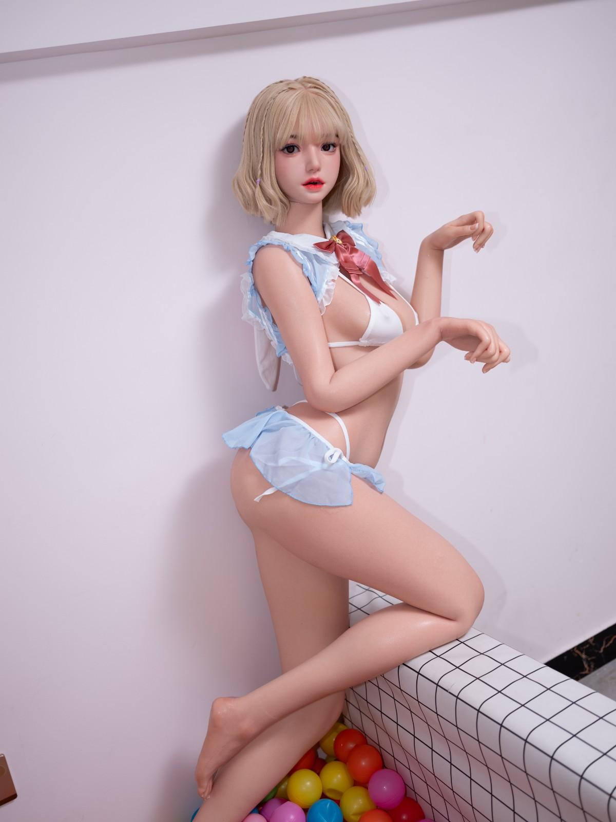 Top Fire Doll 164cm (5ft3") Blonde Skinny Sex Love Doll ROS Head - B-Cup – Kali