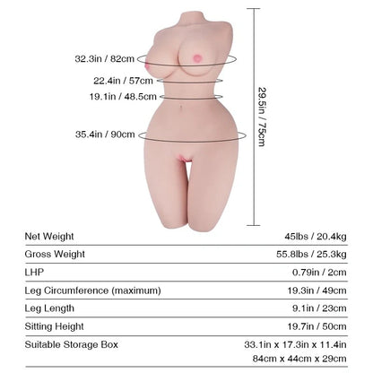 75cm (29.5") Japanese Torso Sex Doll – Ruka Momoto