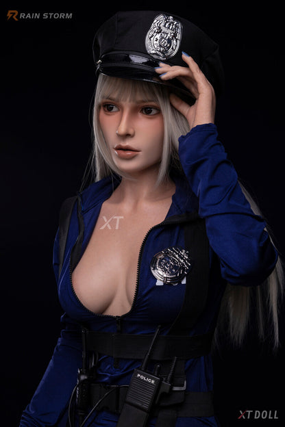XT Dolls 164cm (5ft3") Police Girl Fantasy Lifesize Silicone Sex Doll - C-Cup - Hannah