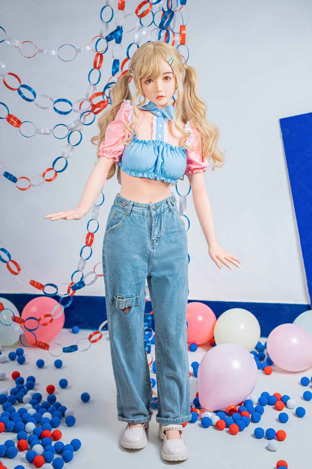 XY Dolls 148cm (4ft8") Blonde Asian Silicone Doll - C-Cup - Amily