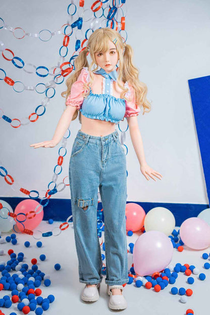 XY Dolls 148cm (4ft8") Blonde Asian Silicone Doll - C-Cup - Amily