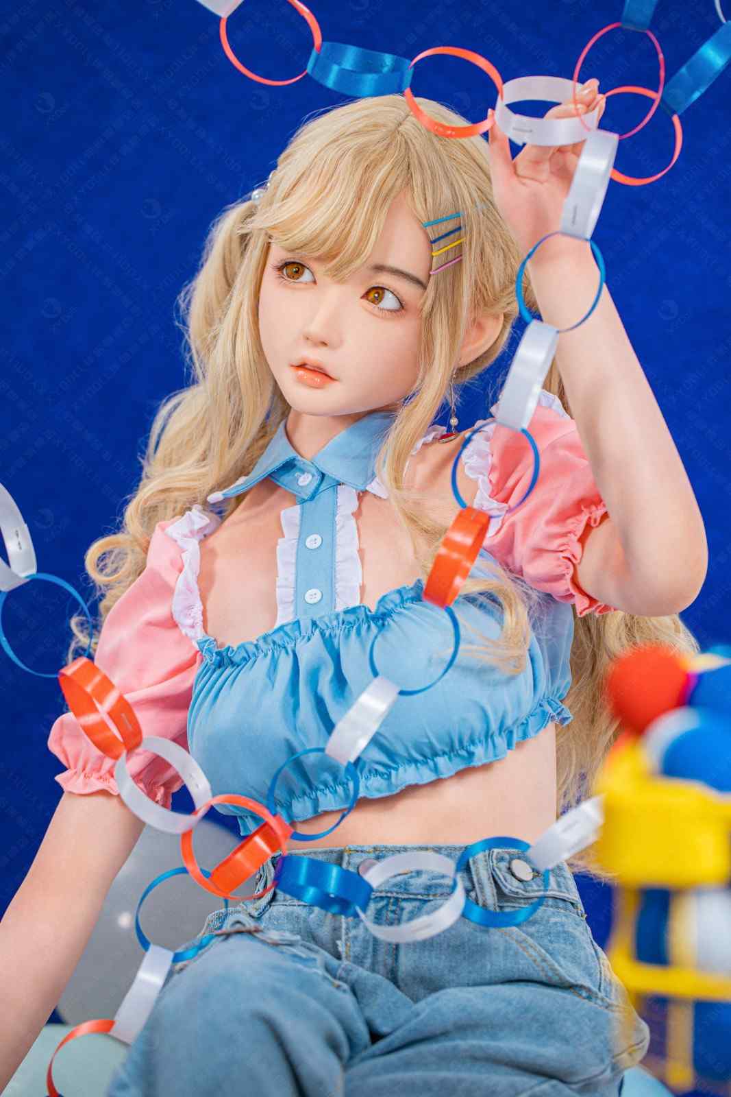 XY Dolls 148cm (4ft8") Blonde Asian Silicone Doll - C-Cup - Amily