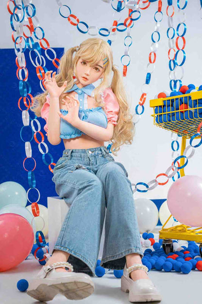 XY Dolls 148cm (4ft8") Blonde Asian Silicone Doll - C-Cup - Amily