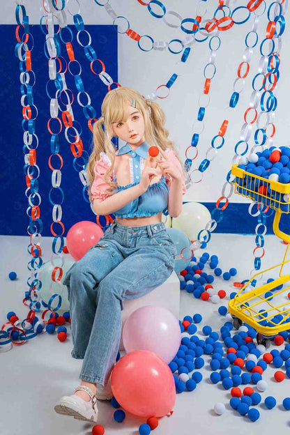 XY Dolls 148cm (4ft8") Blonde Asian Silicone Doll - C-Cup - Amily