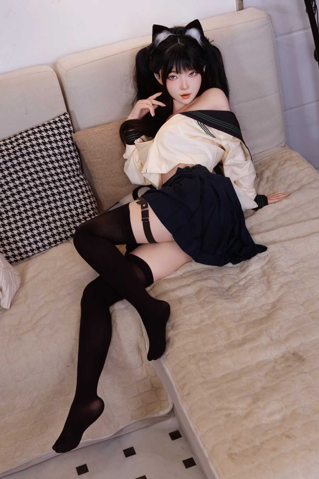 XY Dolls 148cm (4ft8") Lifelike Asian Silicone Love Doll - C-Cup - Tamaki
