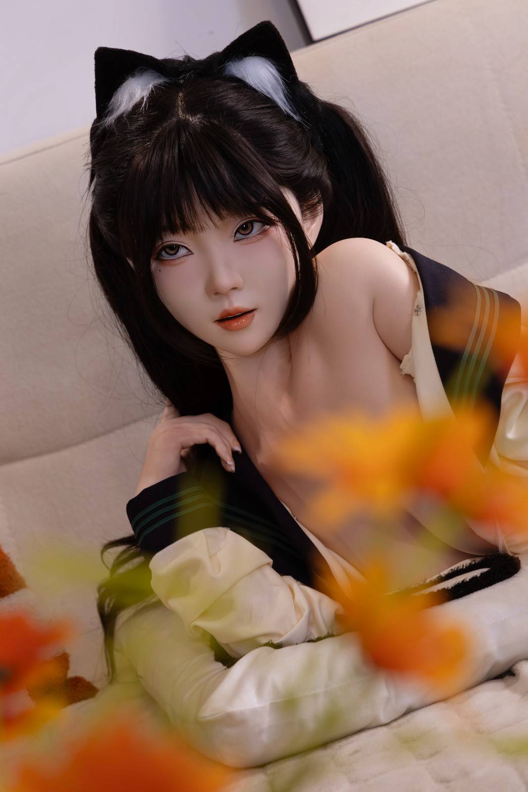 XY Dolls 148cm (4ft8") Lifelike Asian Silicone Love Doll - C-Cup - Tamaki