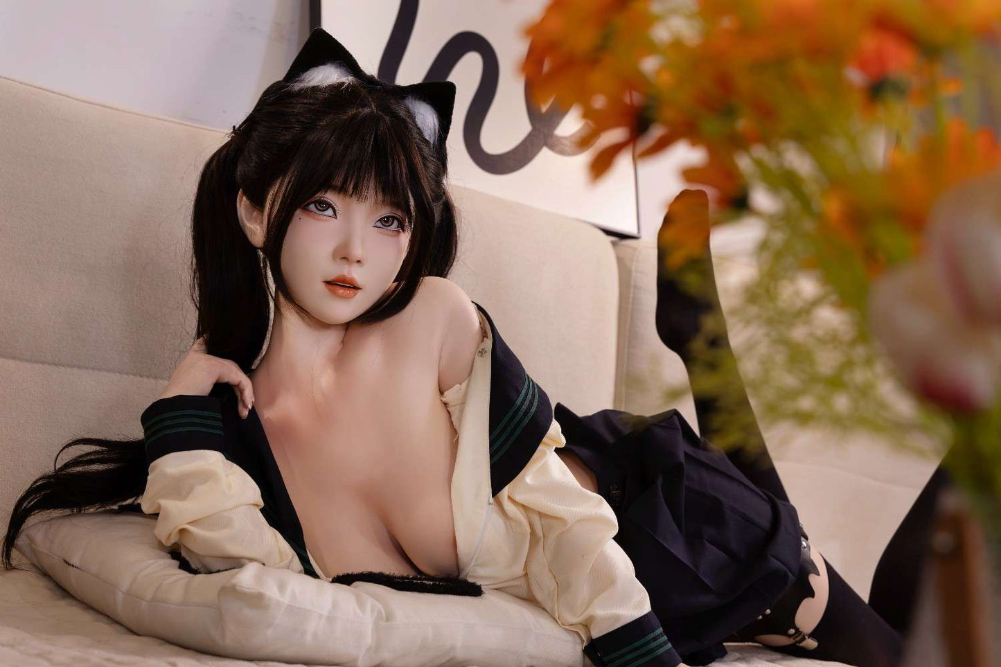 XY Dolls 148cm (4ft8") Lifelike Asian Silicone Love Doll - C-Cup - Tamaki