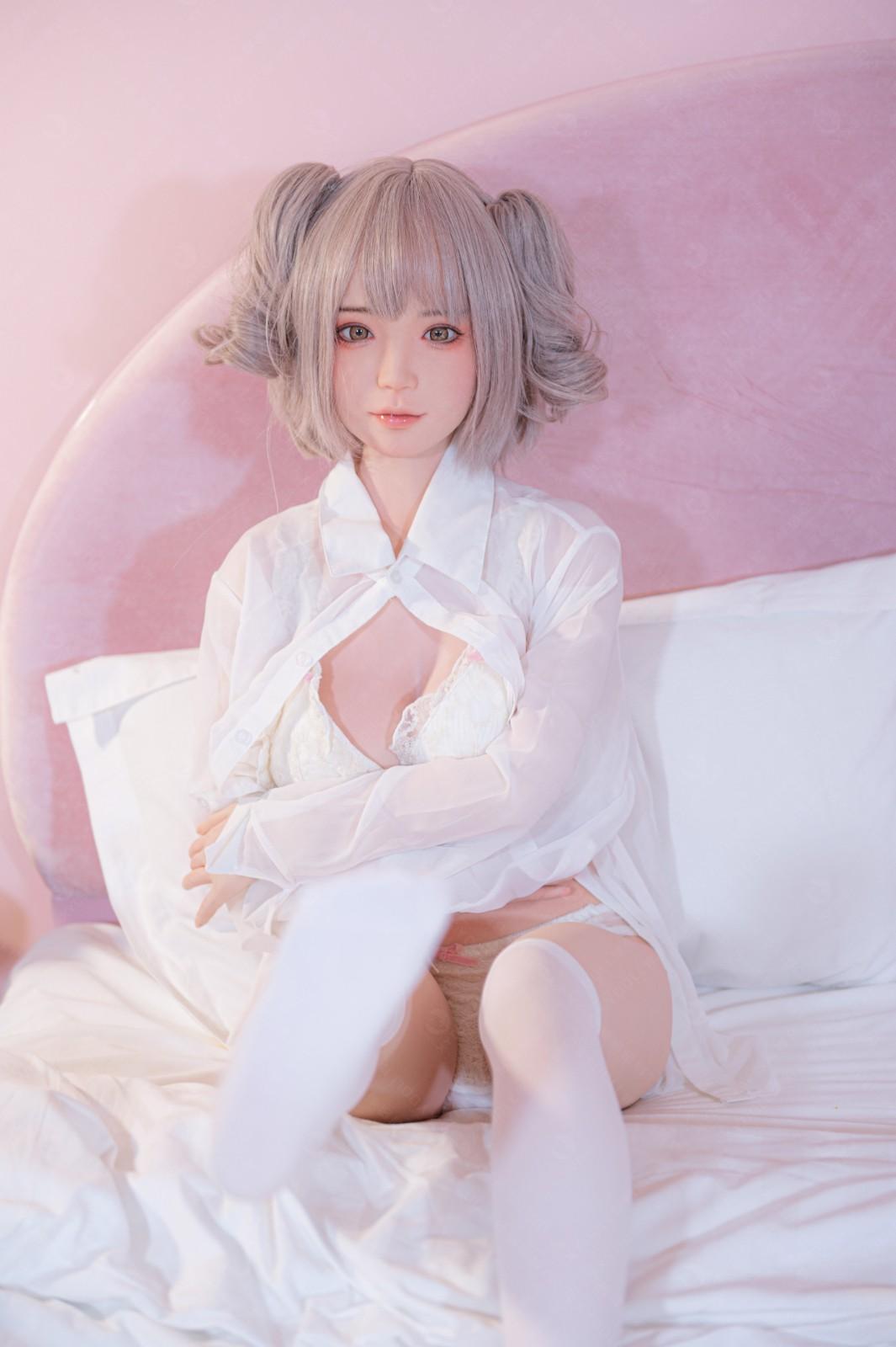 XY Dolls 148cm (4ft8") Tender Pink Hair Silicone Sex Doll - C-Cup - Jill