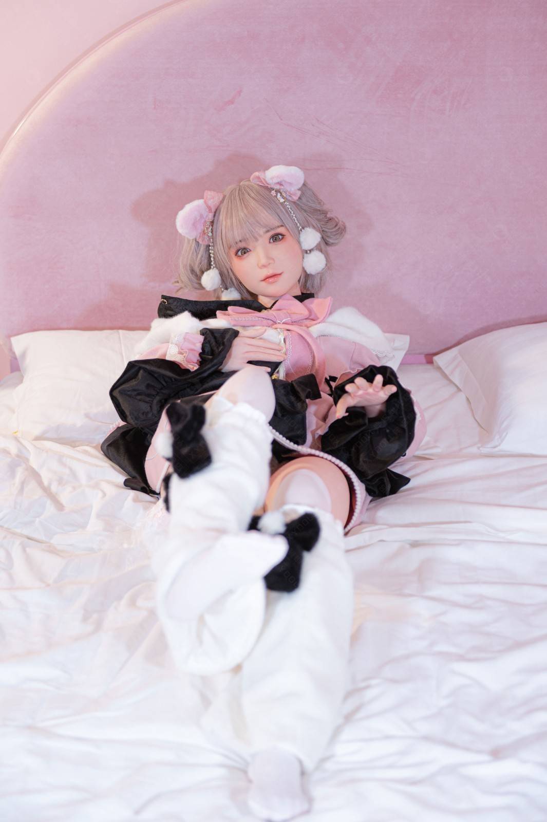 XY Dolls 148cm (4ft8") Tender Pink Hair Silicone Sex Doll - C-Cup - Jill