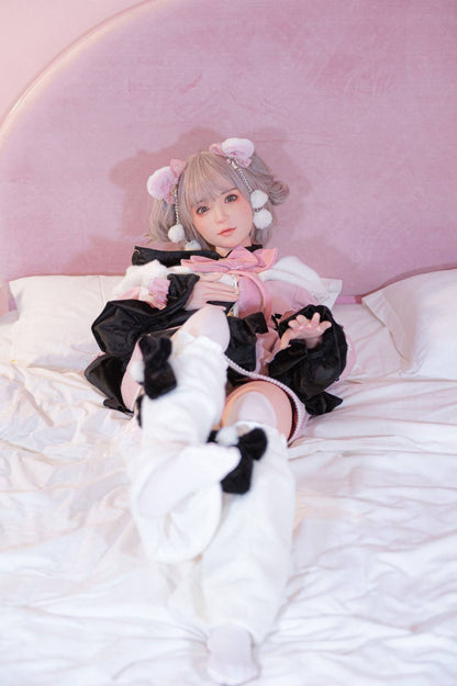 XY Dolls 148cm (4ft8") Tender Pink Hair Silicone Sex Doll - C-Cup - Jill