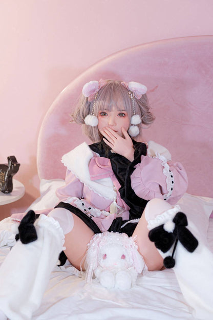 XY Dolls 148cm (4ft8") Tender Pink Hair Silicone Sex Doll - C-Cup - Jill