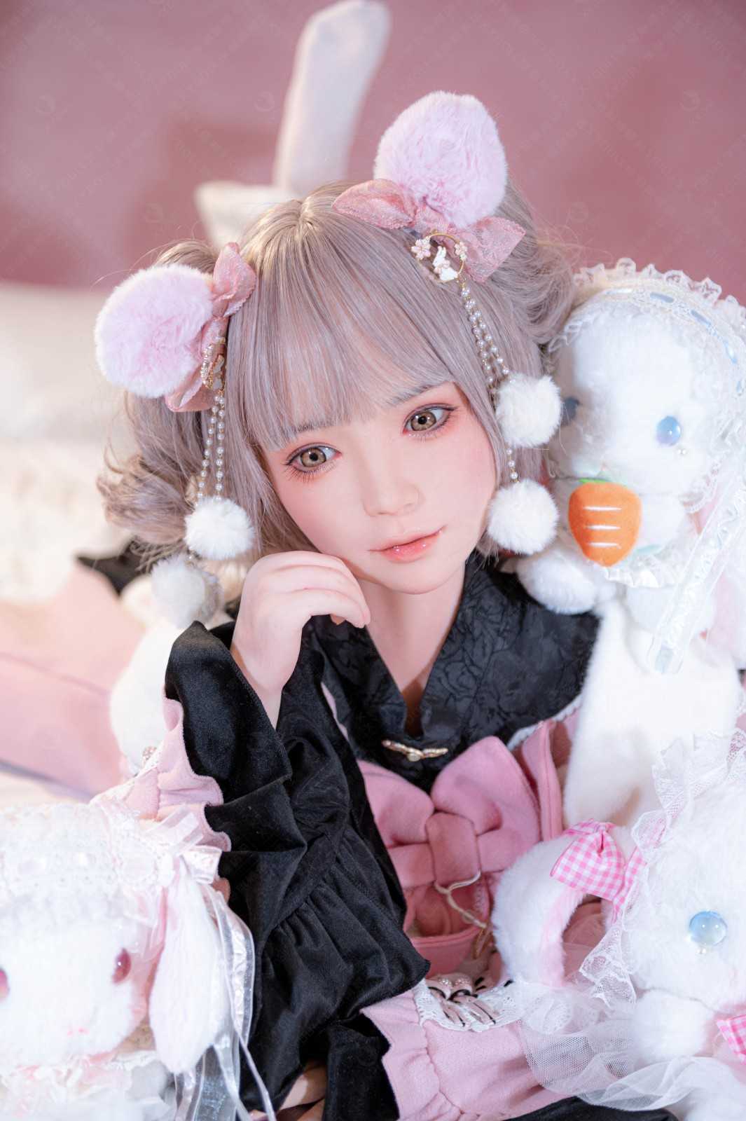 XY Dolls 148cm (4ft8") Tender Pink Hair Silicone Sex Doll - C-Cup - Jill