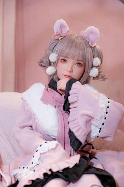 XY Dolls 148cm (4ft8") Tender Pink Hair Silicone Sex Doll - C-Cup - Jill