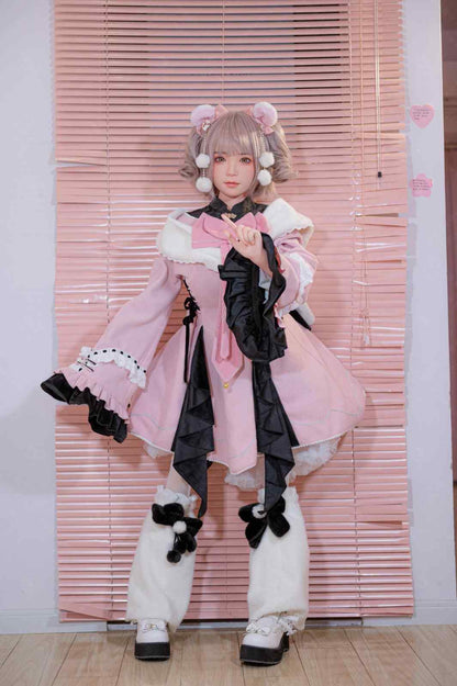 XY Dolls 148cm (4ft8") Tender Pink Hair Silicone Sex Doll - C-Cup - Jill
