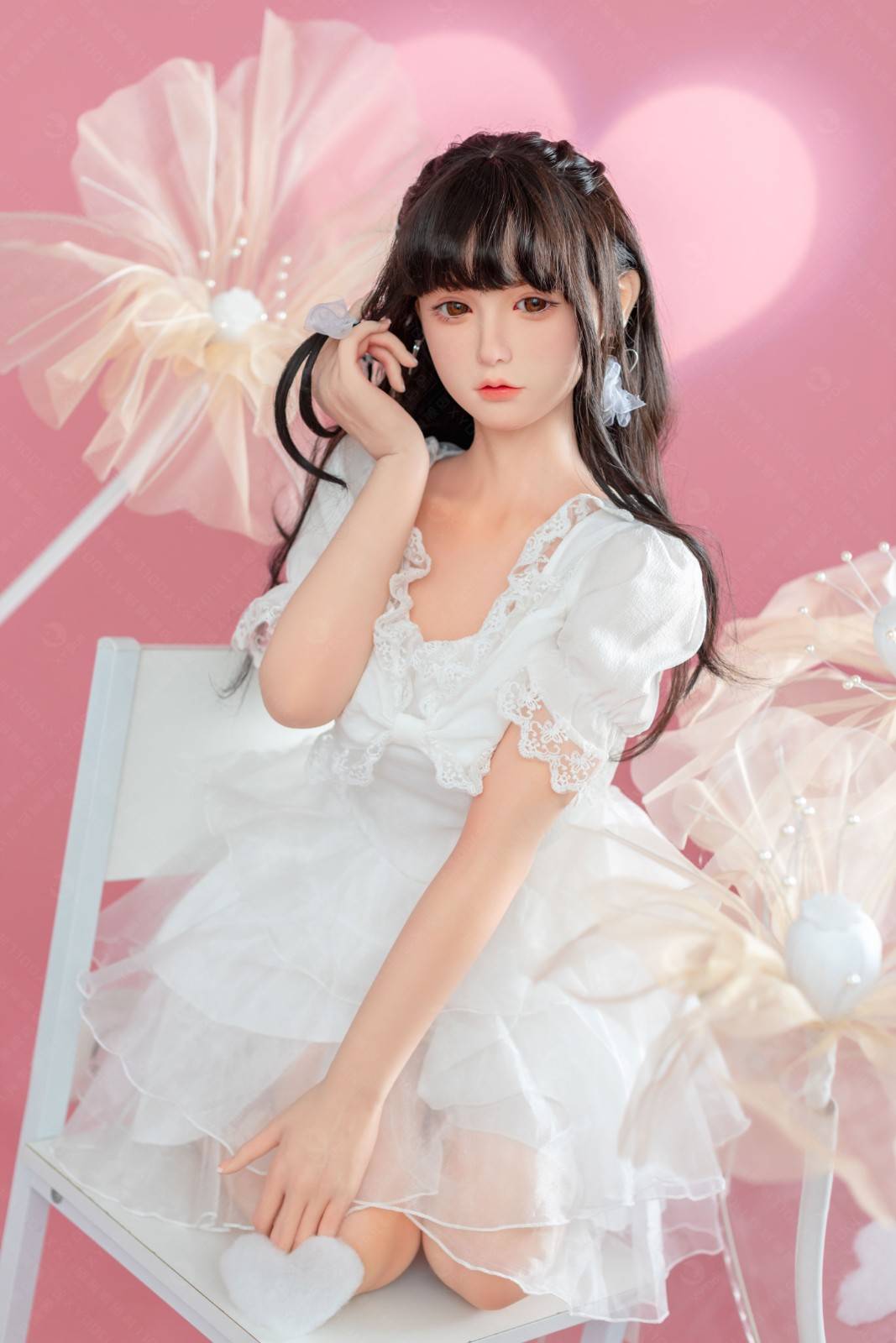 XY Dolls 148cm (4ft8") Valentines Day Girl Silicone Sex Love Doll - C-Cup - Alice