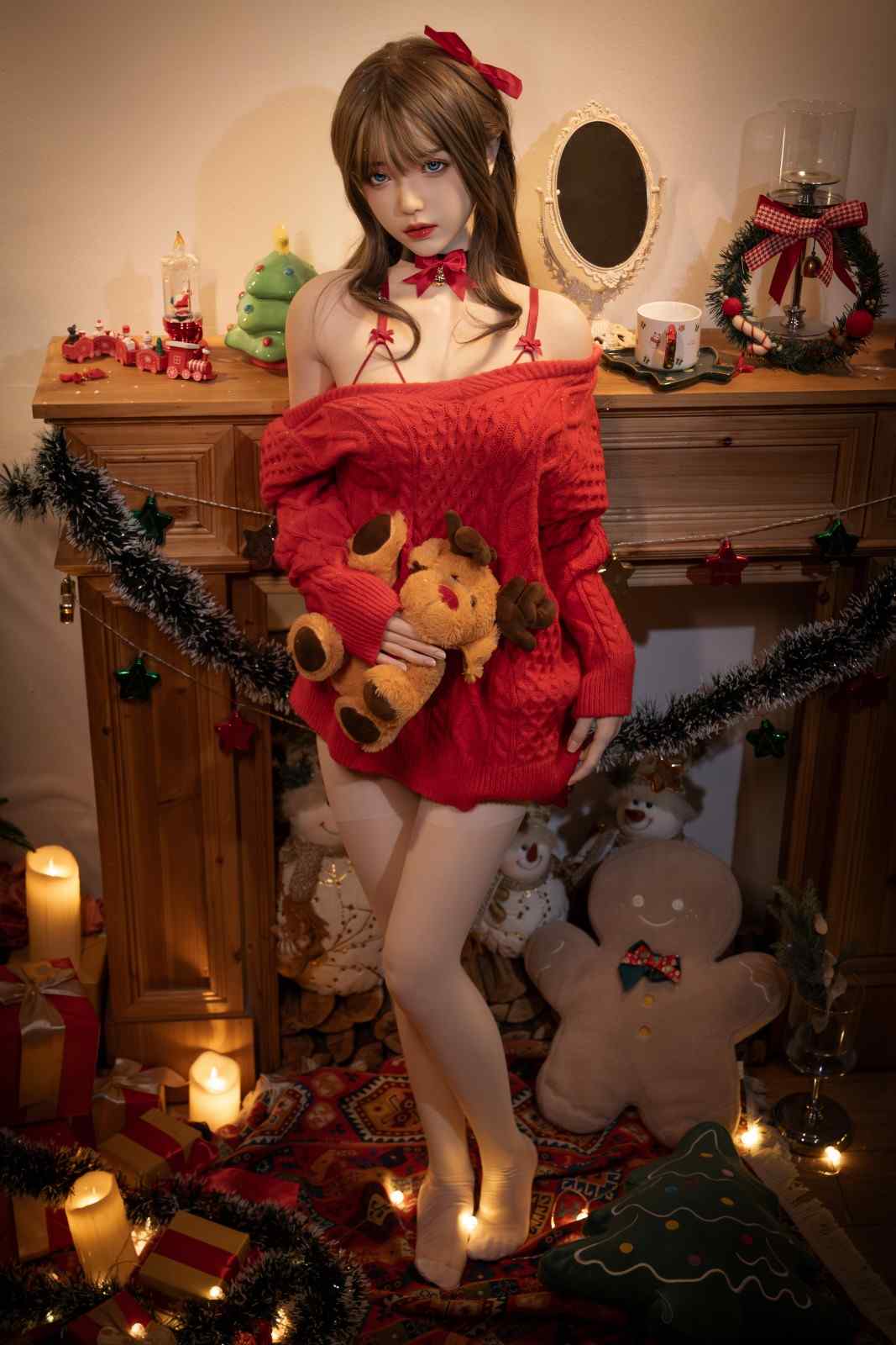 XY Dolls 158cm (5ft1") Christmas Silicone Sex Doll - D-Cup - Jane