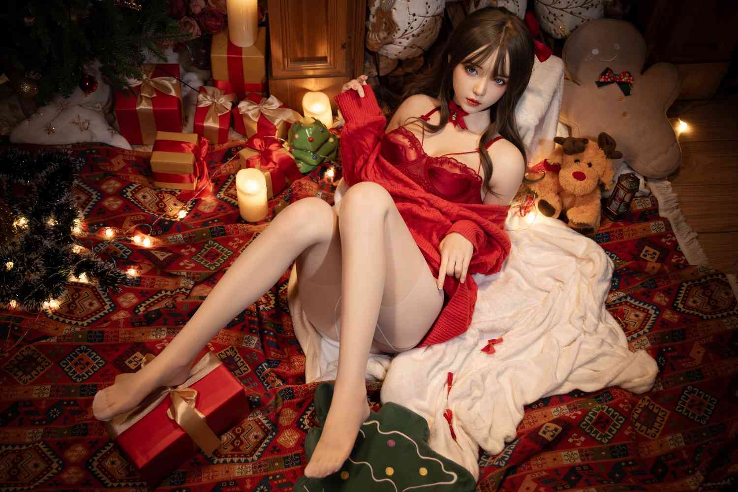 XY Dolls 158cm (5ft1") Christmas Silicone Sex Doll - D-Cup - Jane