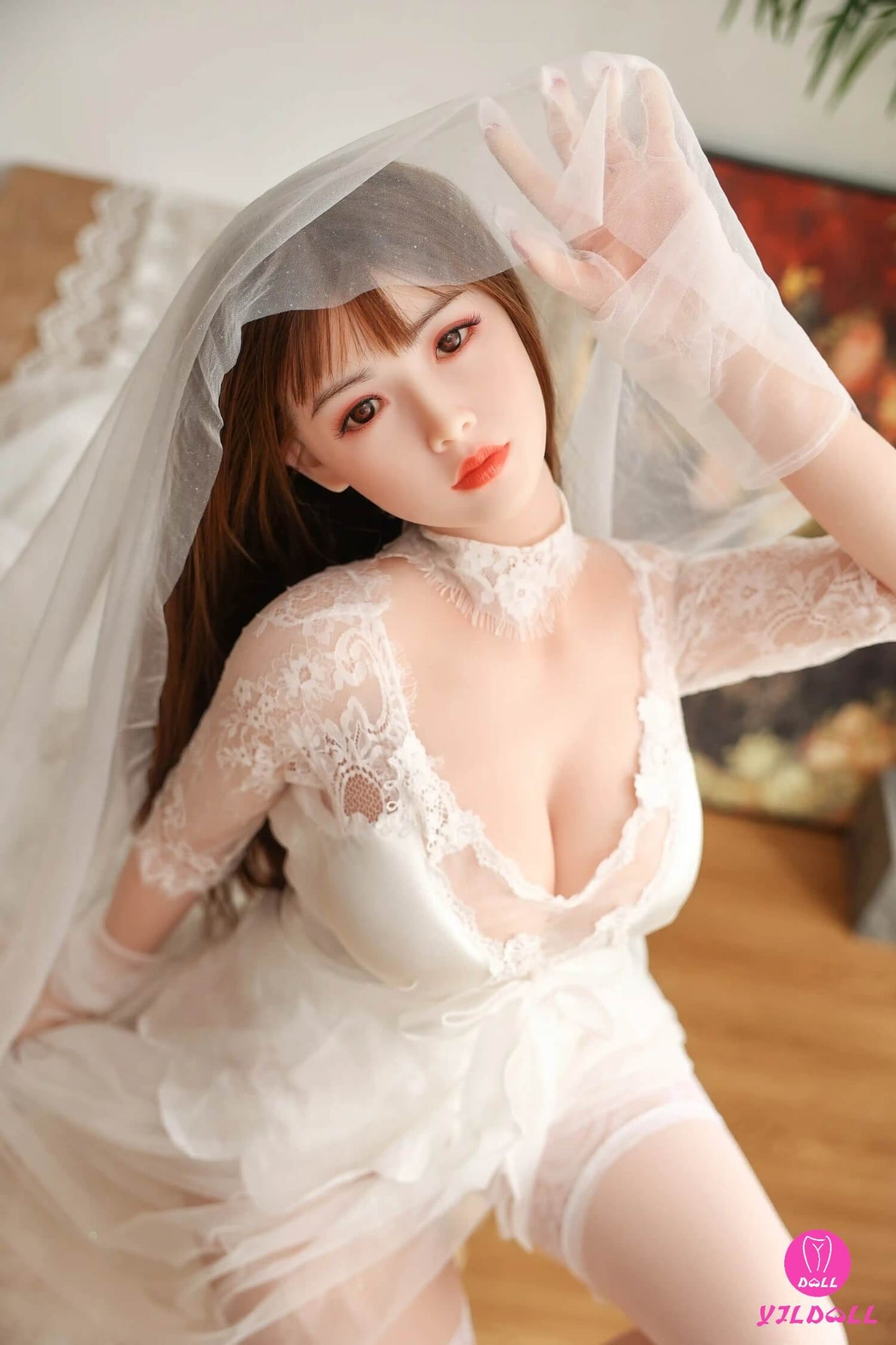 YJL Doll 163cm (5ft3") Natural Head & Body One Piece Silicone Love Sex Doll - F-Cup - Indira