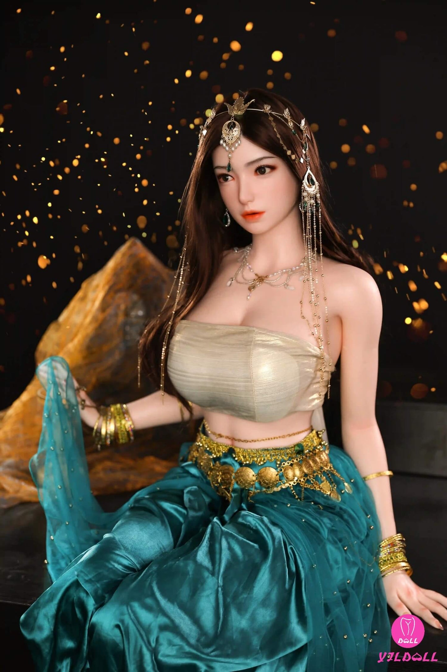 YJL Doll 163cm (5ft3") Sexy Hindi Head & Body One Piece Silicone Love Sex Doll - F-Cup - Jiya