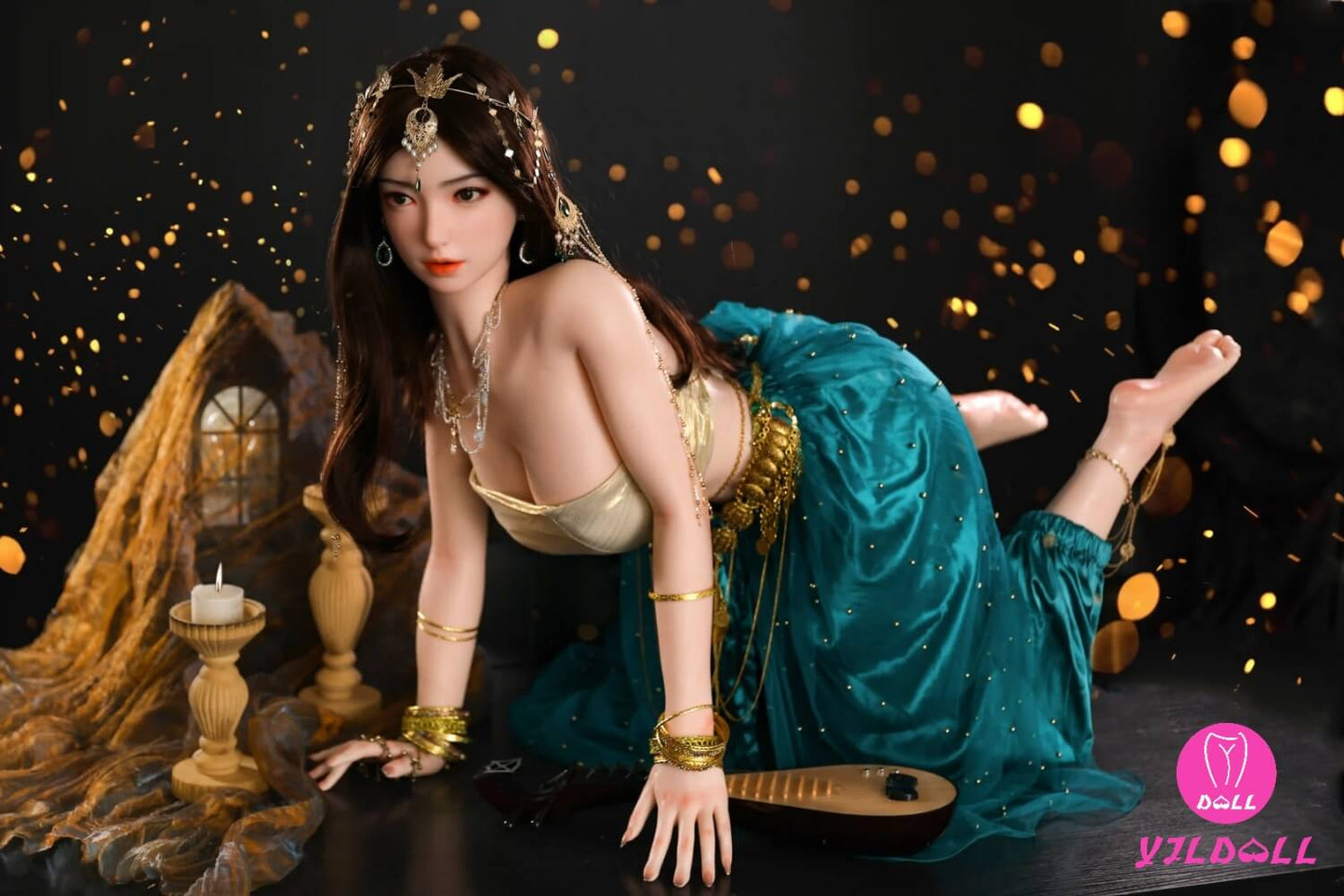 YJL Doll 163cm (5ft3") Sexy Hindi Head & Body One Piece Silicone Love Sex Doll - F-Cup - Jiya